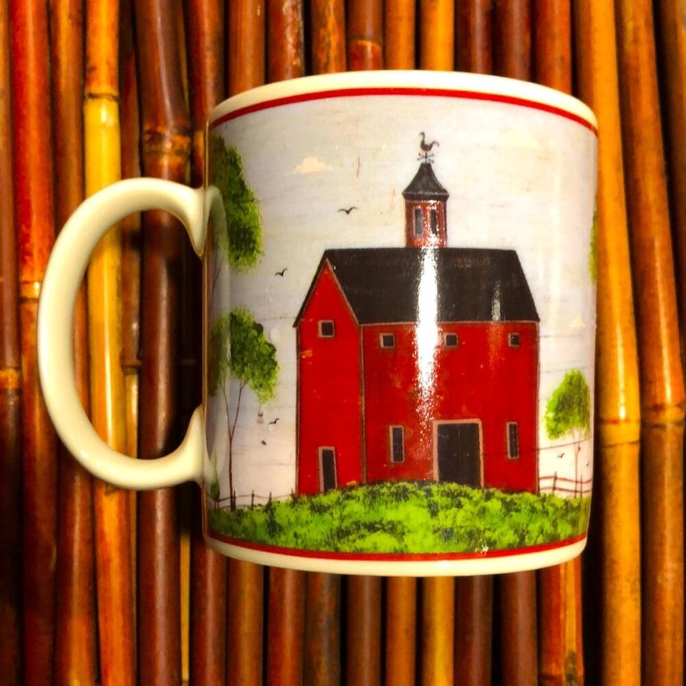 ‘Barns’ by‎ Warren Kimble Sakura Mug